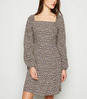 mini square neck dress