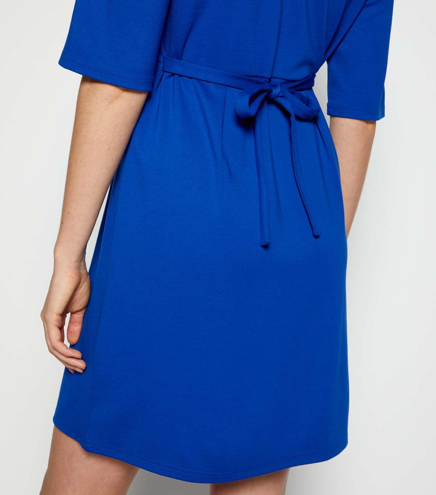 StylistPick Bright Blue Tie Back Dress Image 5