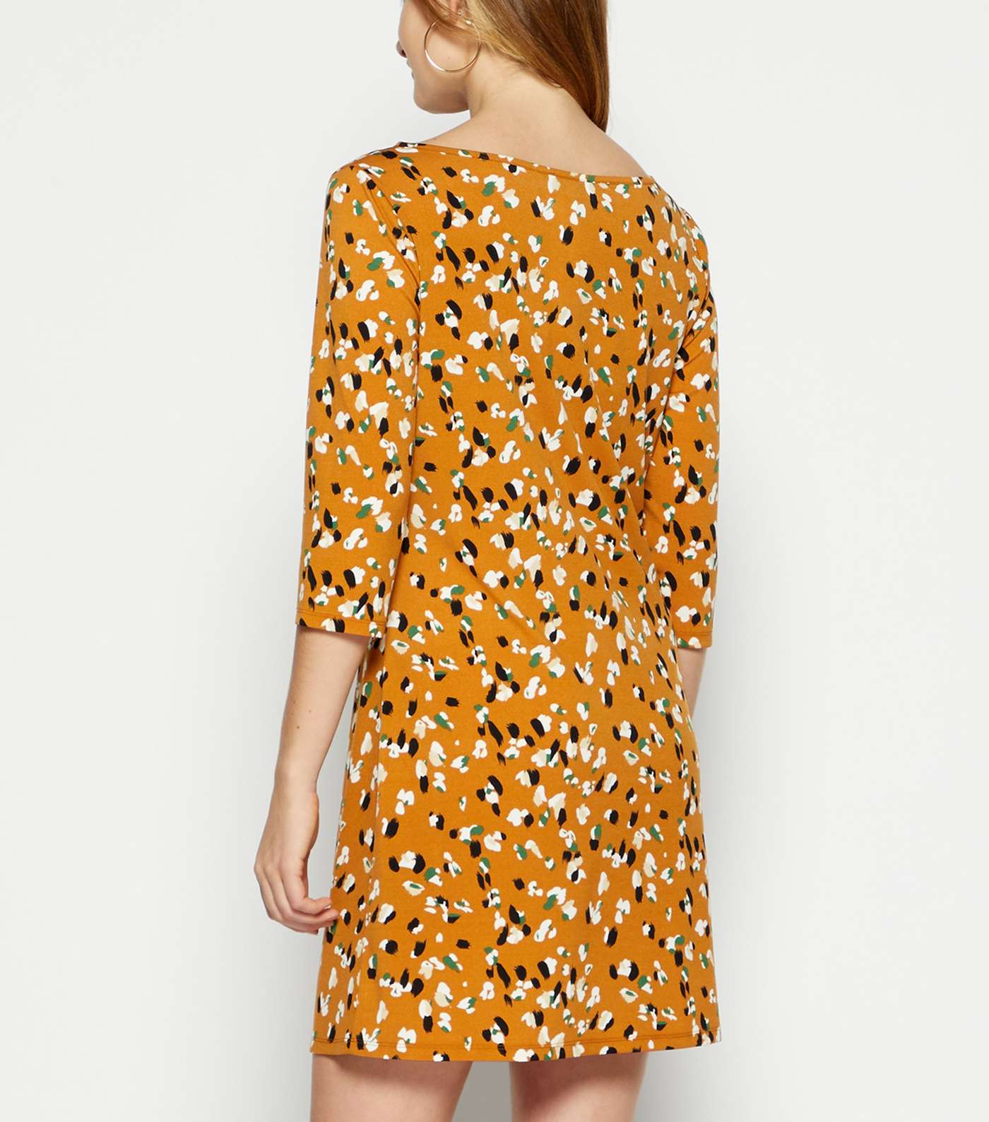 StylistPick Orange Animal Print Dress Image 3