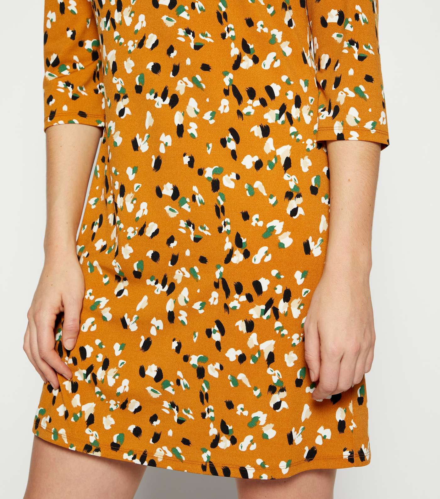 StylistPick Orange Animal Print Dress Image 5