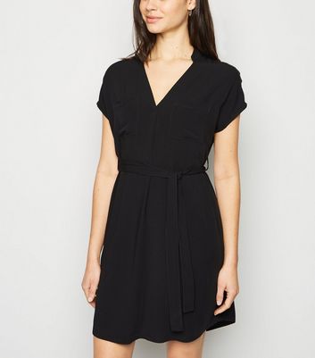 new look black tunic dress