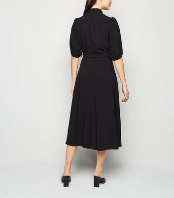 black tshirt midi dress