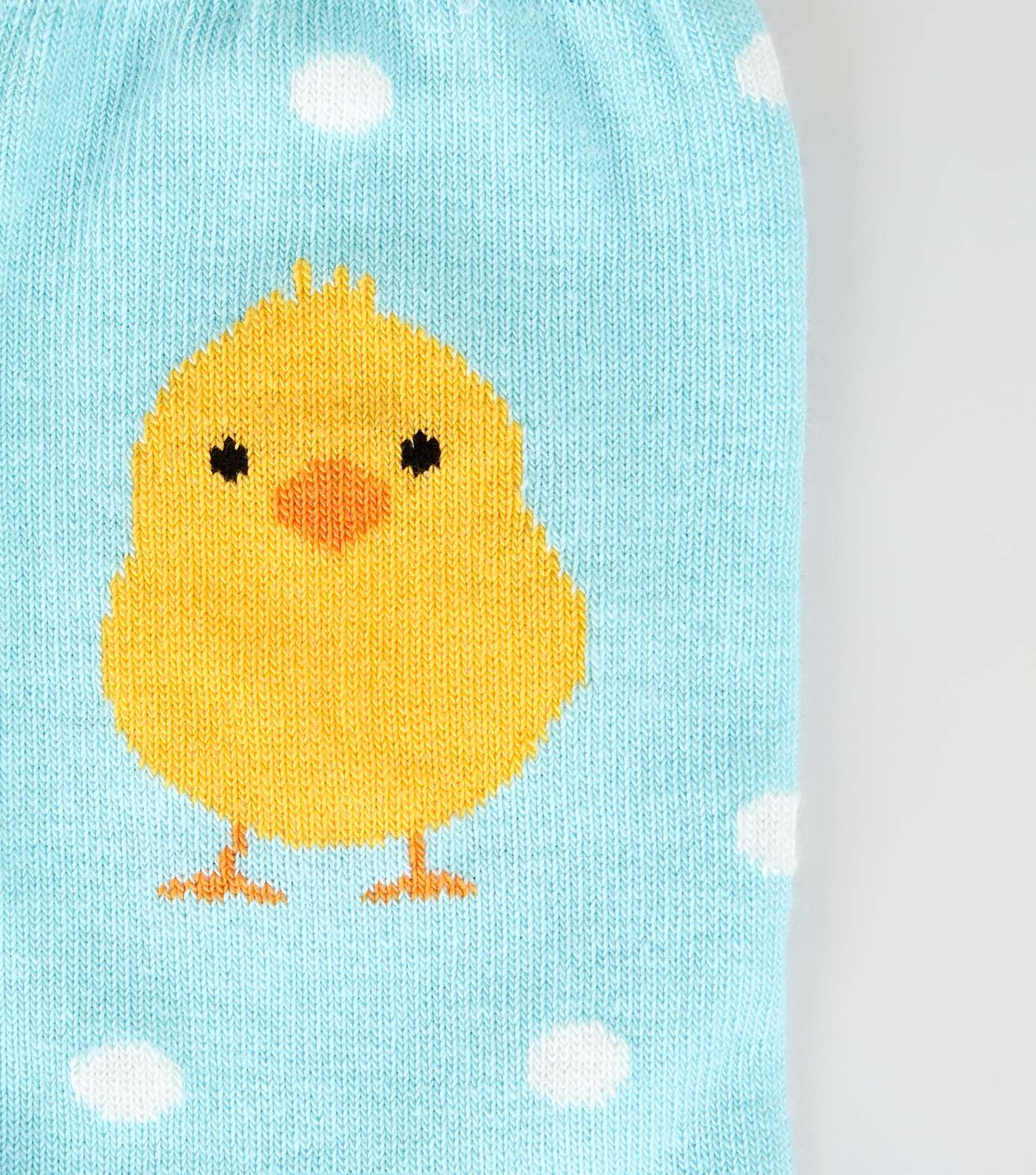 Pale Blue Chick and Spot Print Socks Image 3