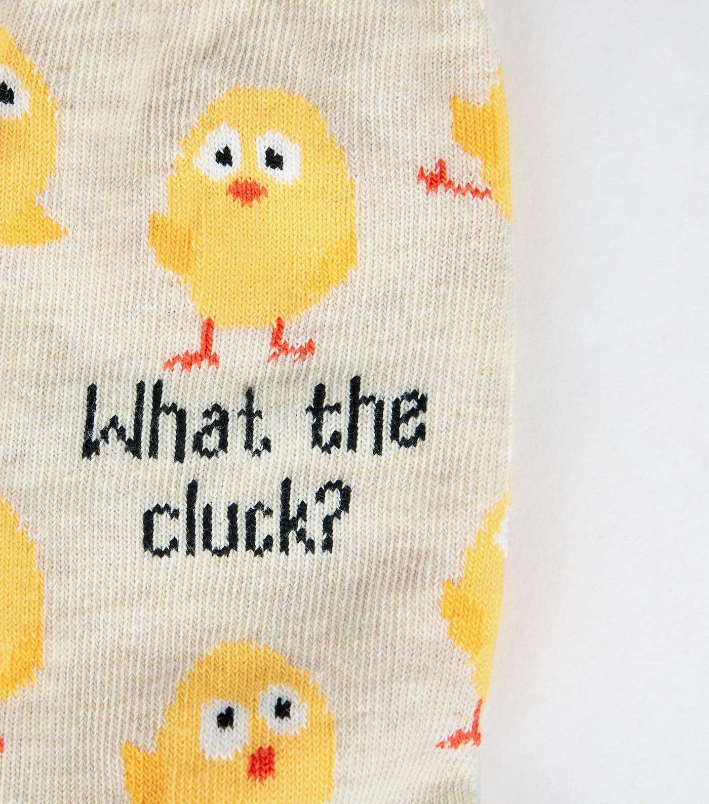 Stone Chick Print What The Cluck Slogan Socks Image 3