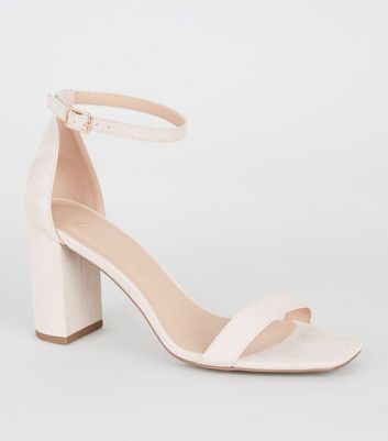 Beige heels new outlet look