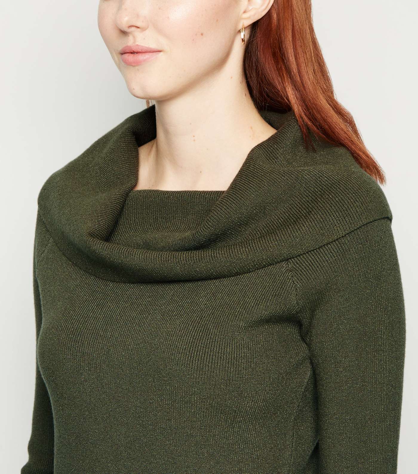 Apricot Green Roll Neck Long Sleeve Jumper Image 5