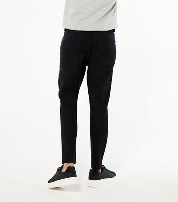 Mens black carrot fit hot sale jeans