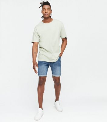 New look white denim 2024 shorts