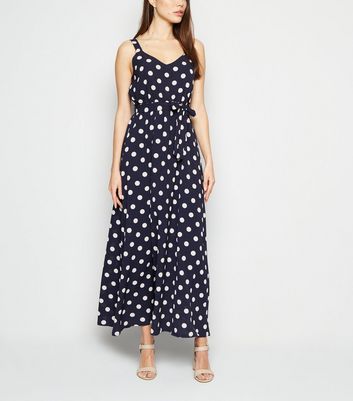 mela london polka dot maxi dress