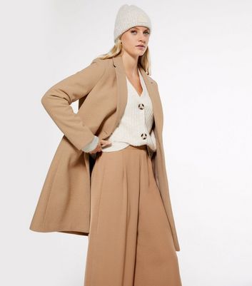 Camel Revere Collar Long Coat