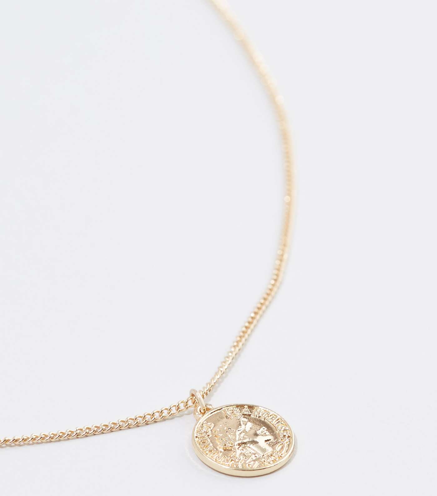 Gold Coin Pendant Necklace Image 3