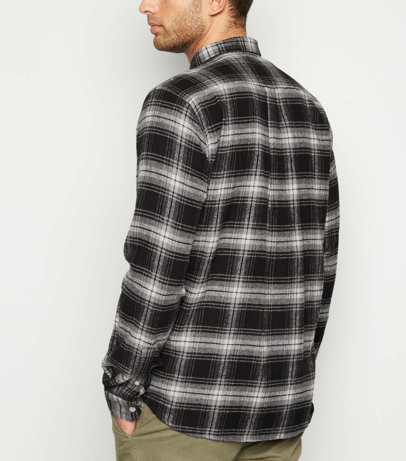 Bellfield Black Check Flannel Shirt Image 3