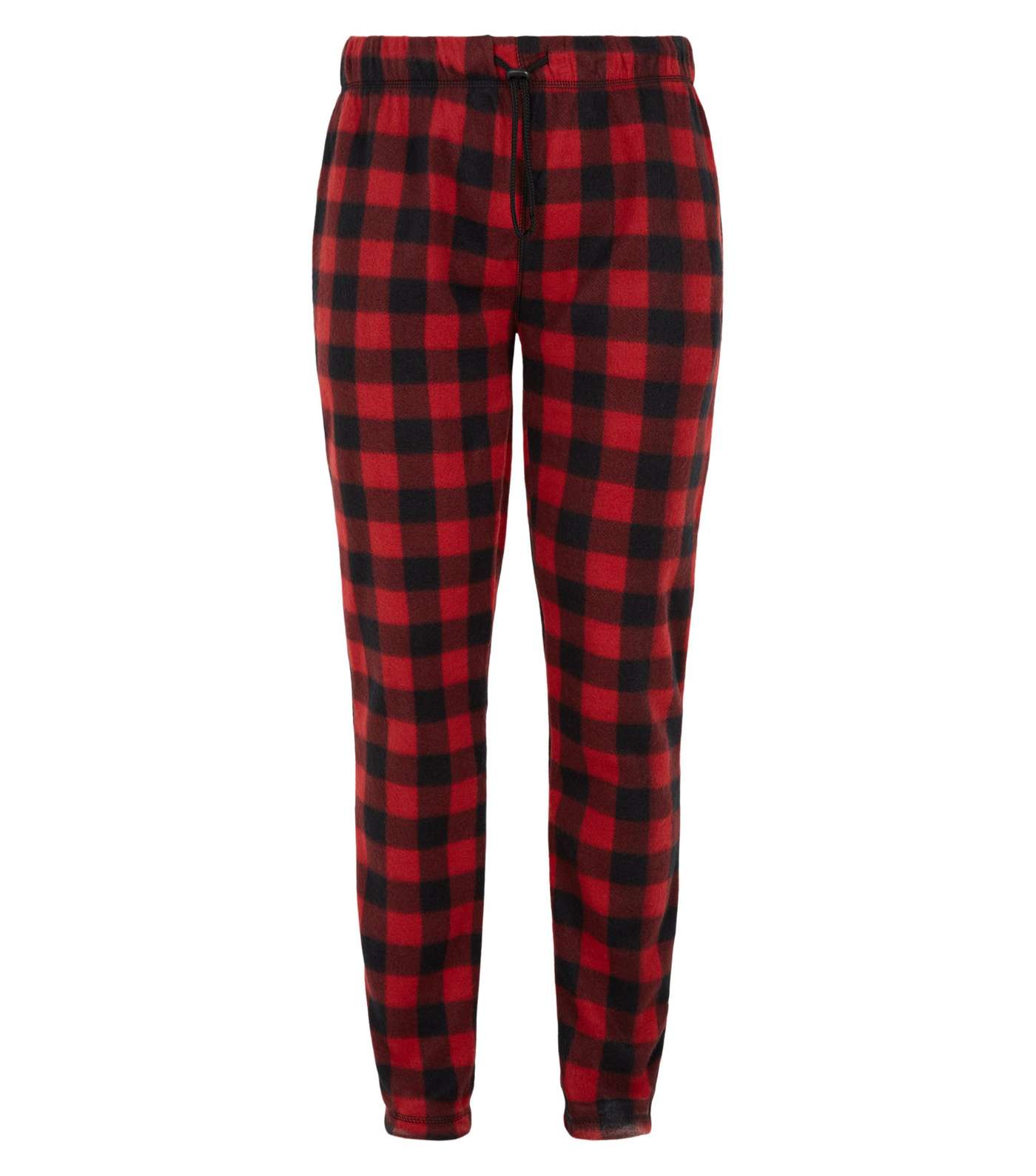 Red Check Fleece Pyjama Bottoms Image 4