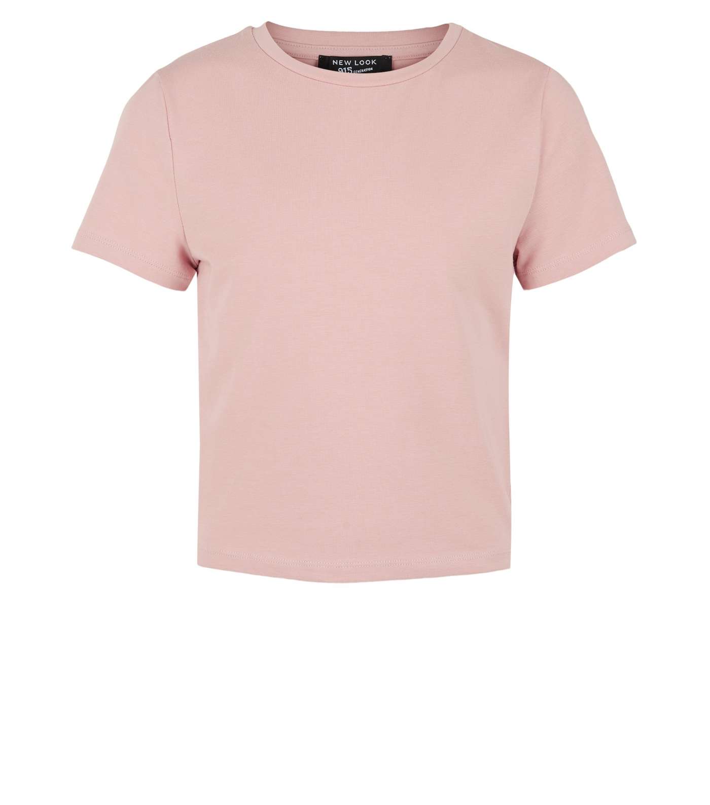 Girls Pale Pink Lattice Side T-Shirt Image 4