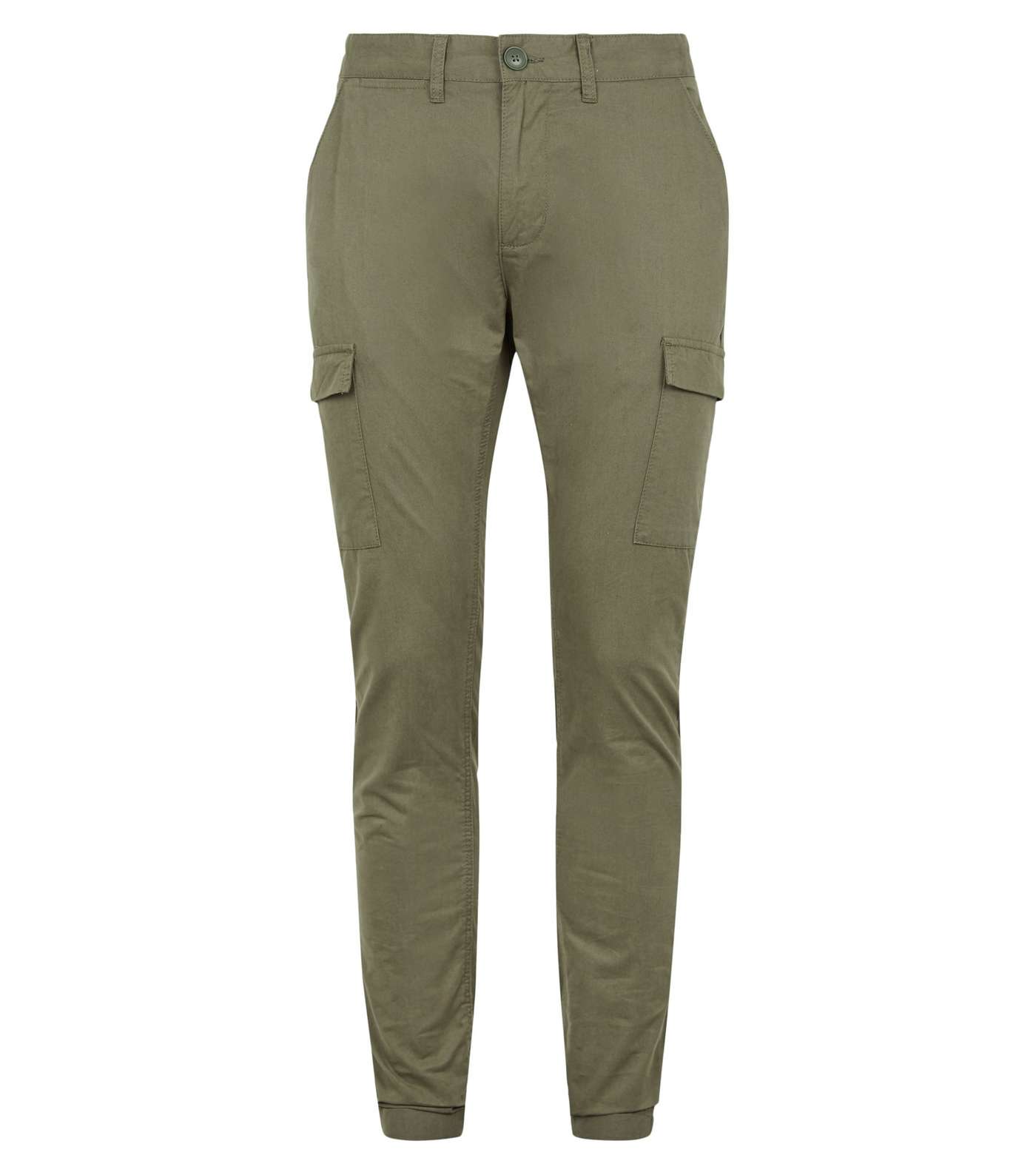 Bellfield Khaki Cargo Trousers Image 4