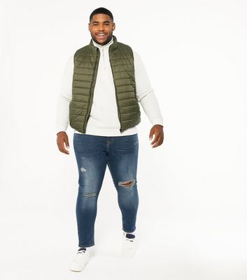 mens plus size ripped jeans