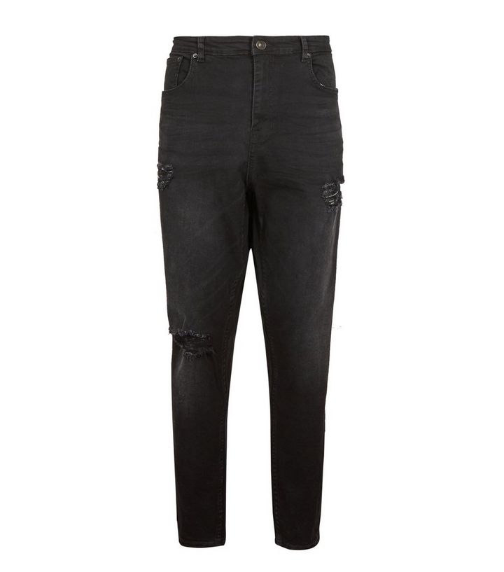 Plus Size Black Ripped Slim Fit Jeans New Look Find great deals on ebay for plus size ripped skinny jeans. newlook