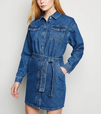 Fashion Casual Women's Summer New Products Recommend Sleeveless Lapel  Single-breasted Street Fashion Denim Shirt Dress