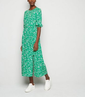 new look green midi dress