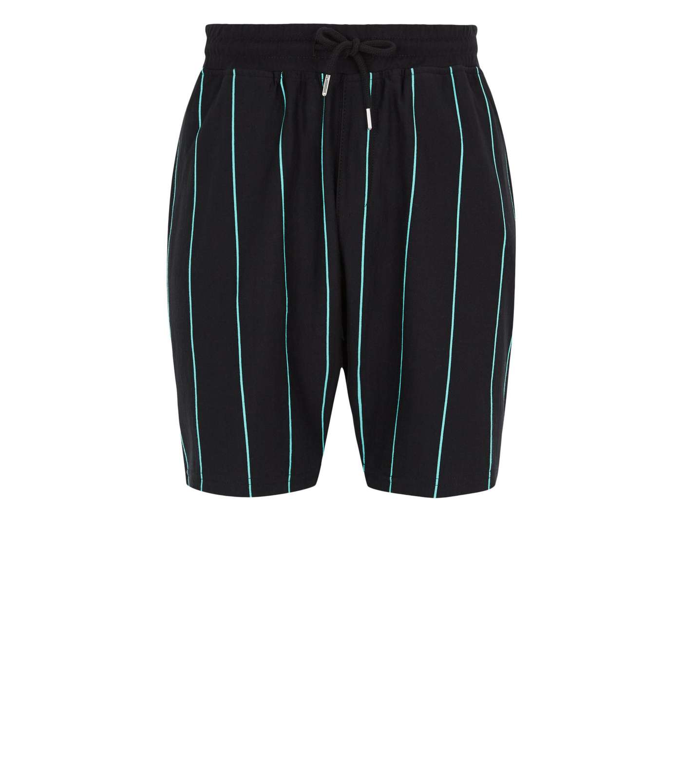 Black Vertical Stripe Shorts Image 4