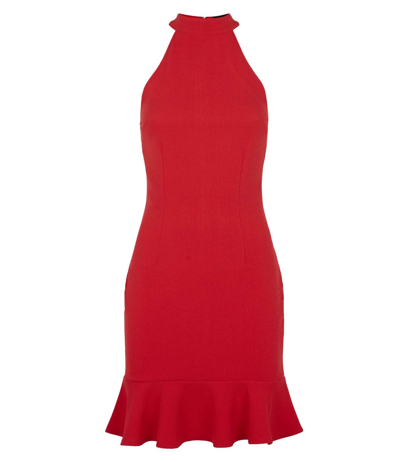 AX Paris Red Frill Hem Bodycon Dress Image 4