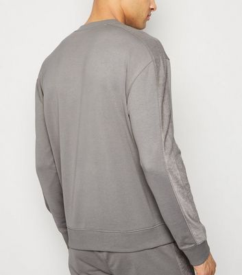 grey slogan sweatshirt