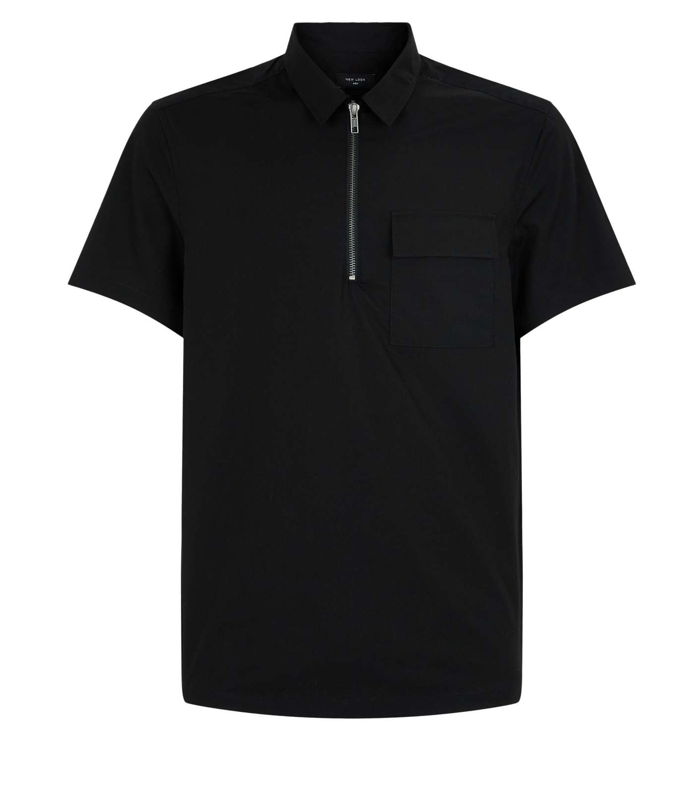 Black Short Sleeve Utility Shirt Image 4