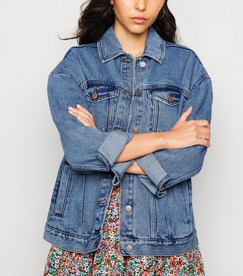 Blue Oversized Denim Jacket | New Look
