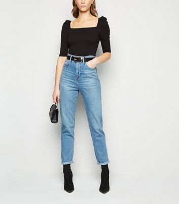 high square neck top