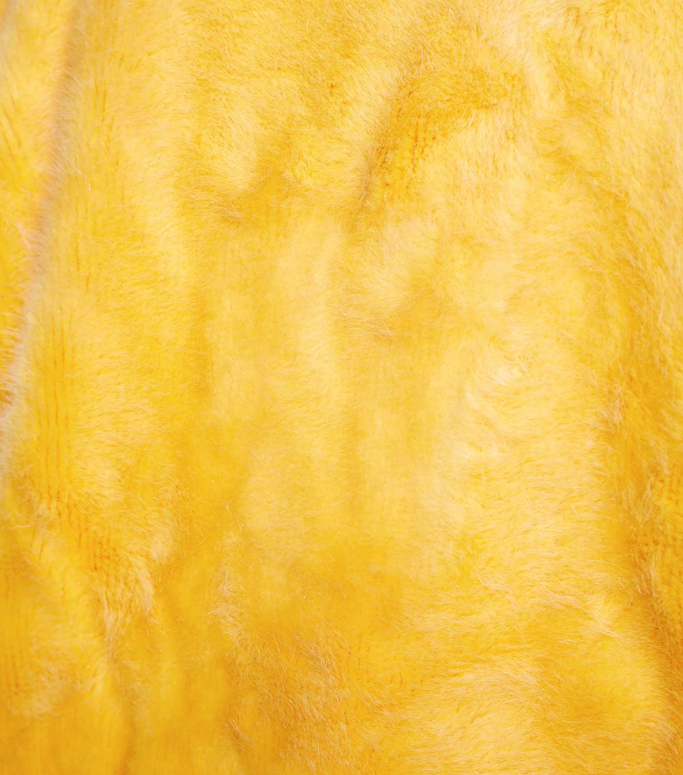Cameo Rose Yellow Faux Fur Coat Image 6