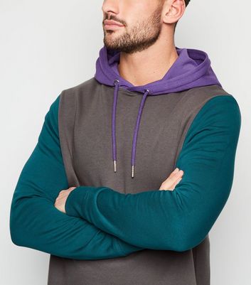 mens block hoodie