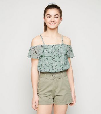 mint floral top