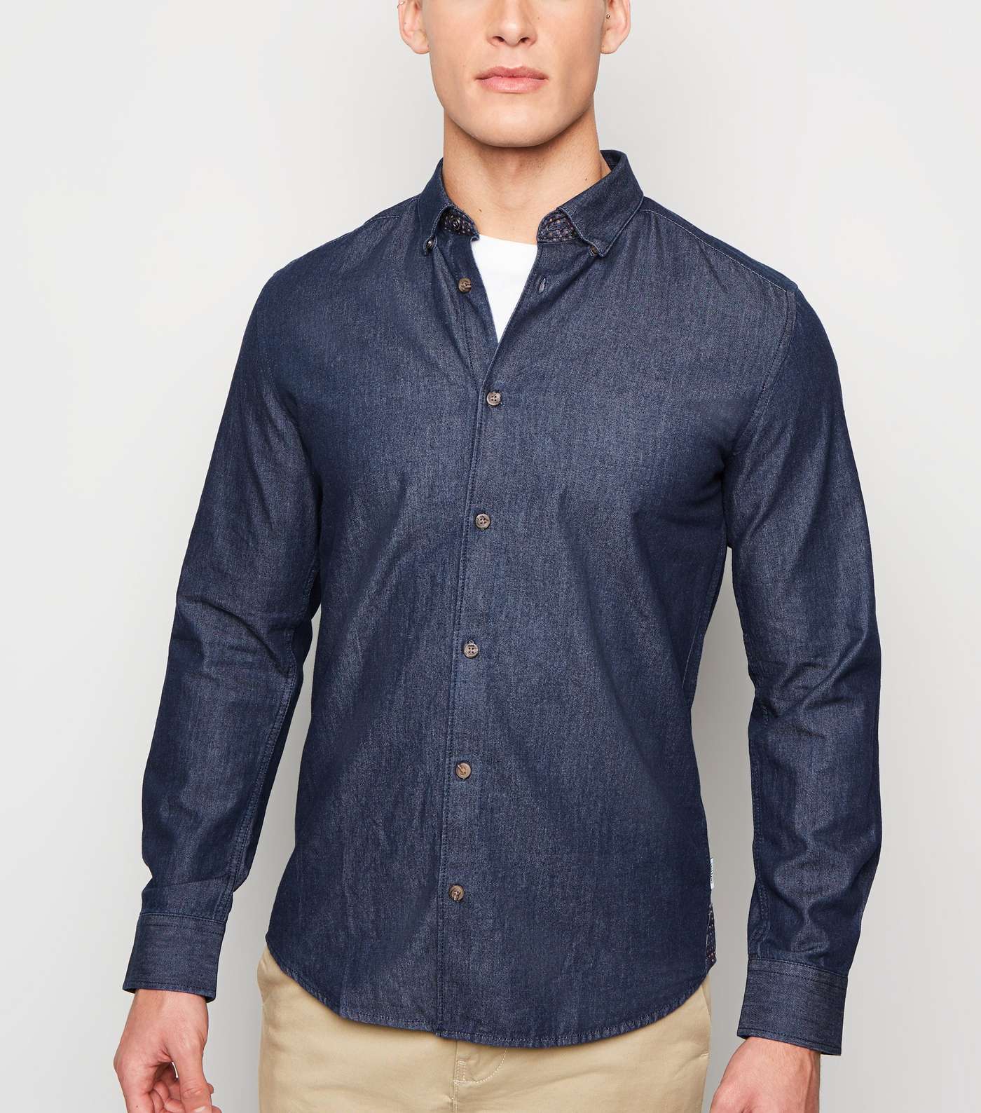 Only & Sons Navy Long Sleeve Shirt