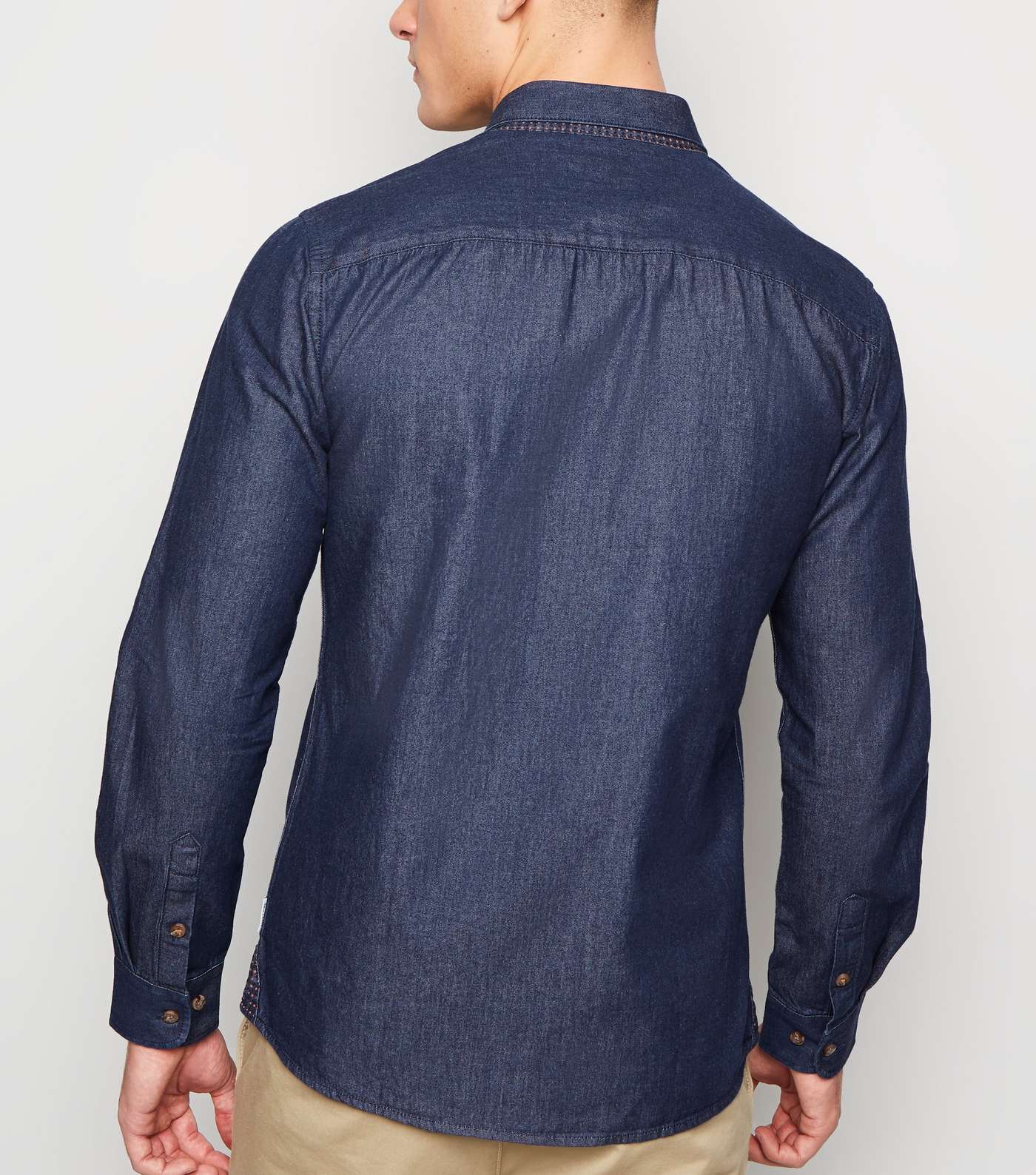 Only & Sons Navy Long Sleeve Shirt Image 3