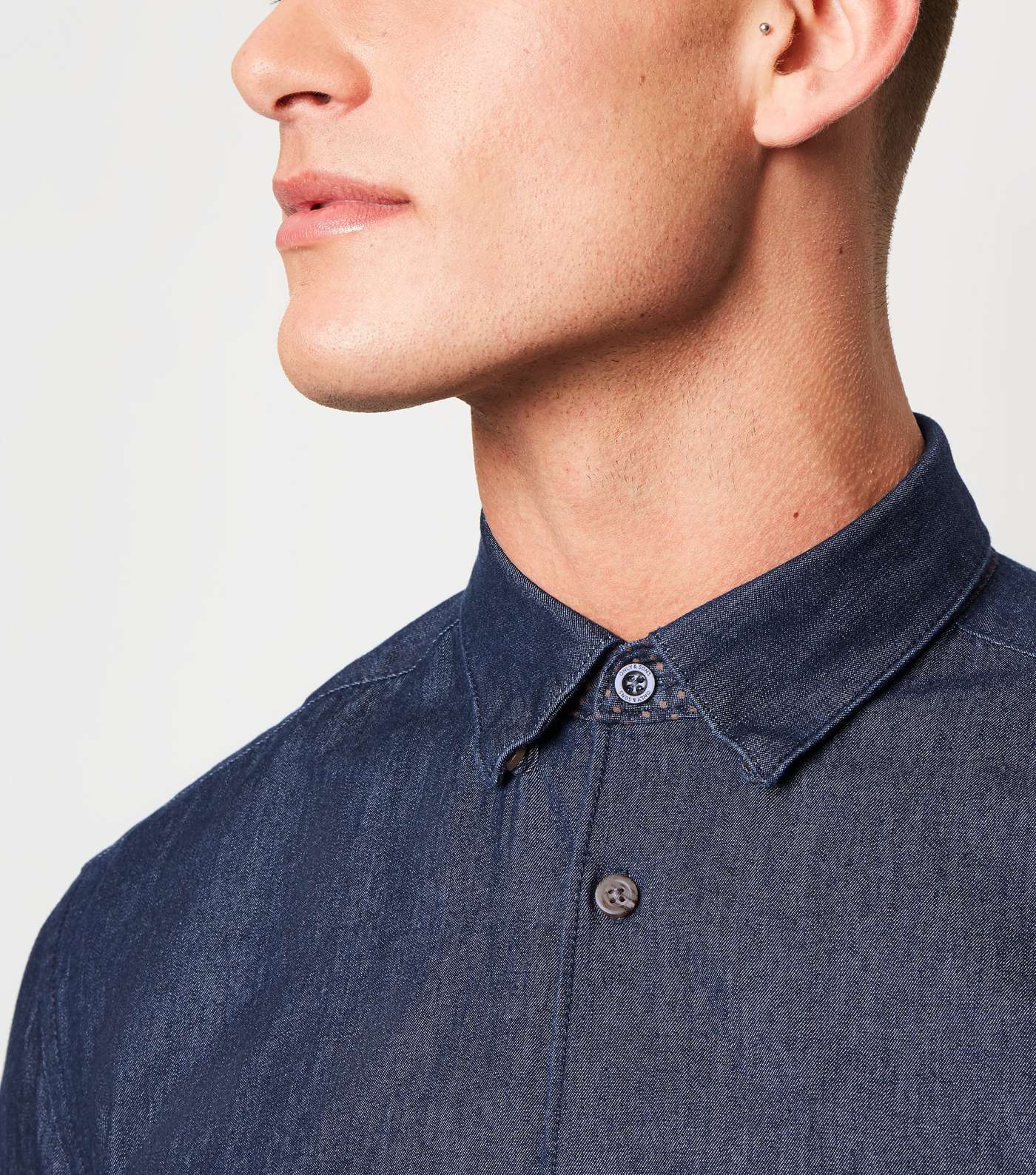 Only & Sons Navy Long Sleeve Shirt Image 5