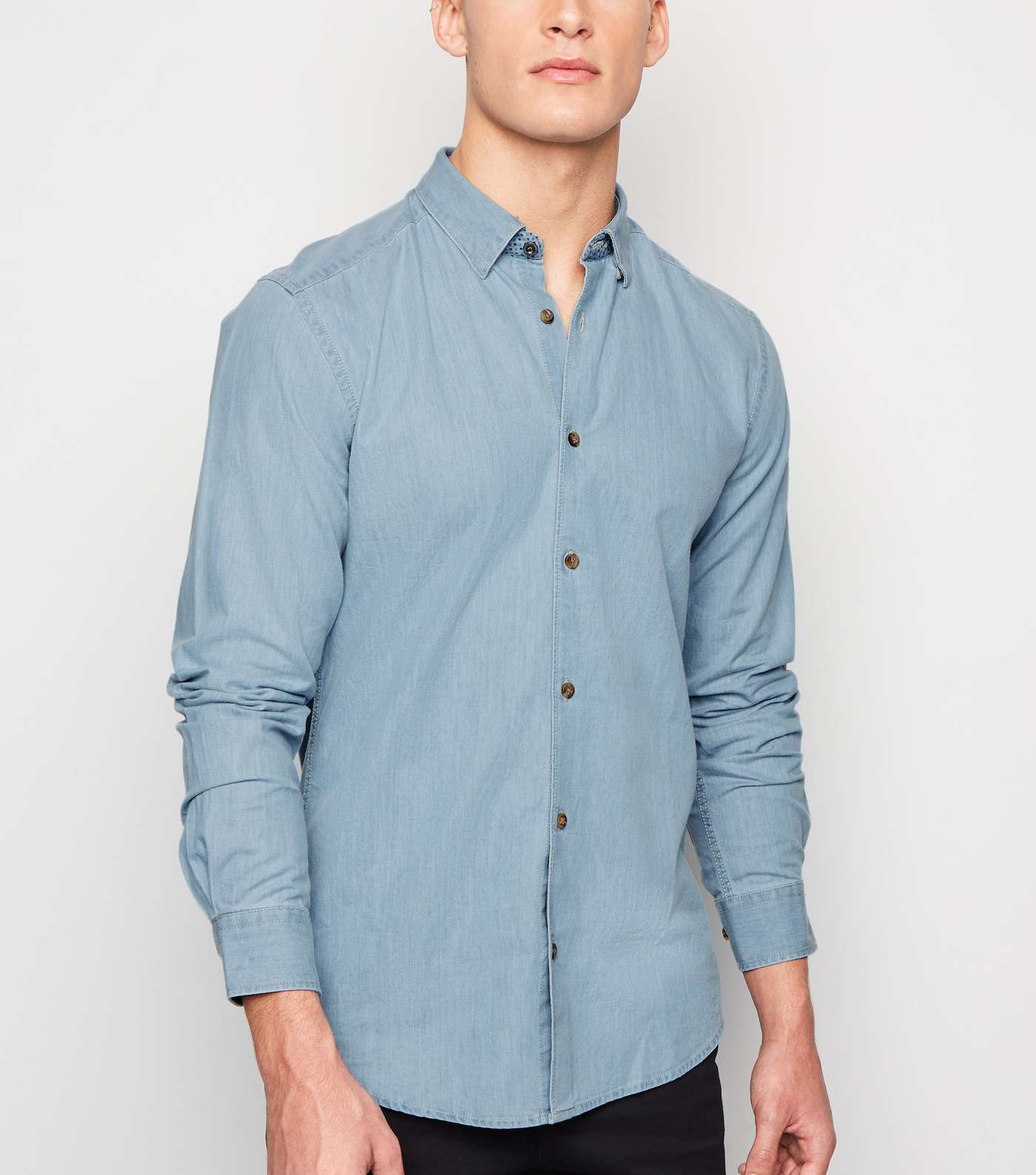 Only & Sons Pale Blue Long Sleeve Shirt