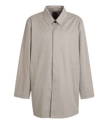 Plus Size Stone Collared Mac Jacket 
