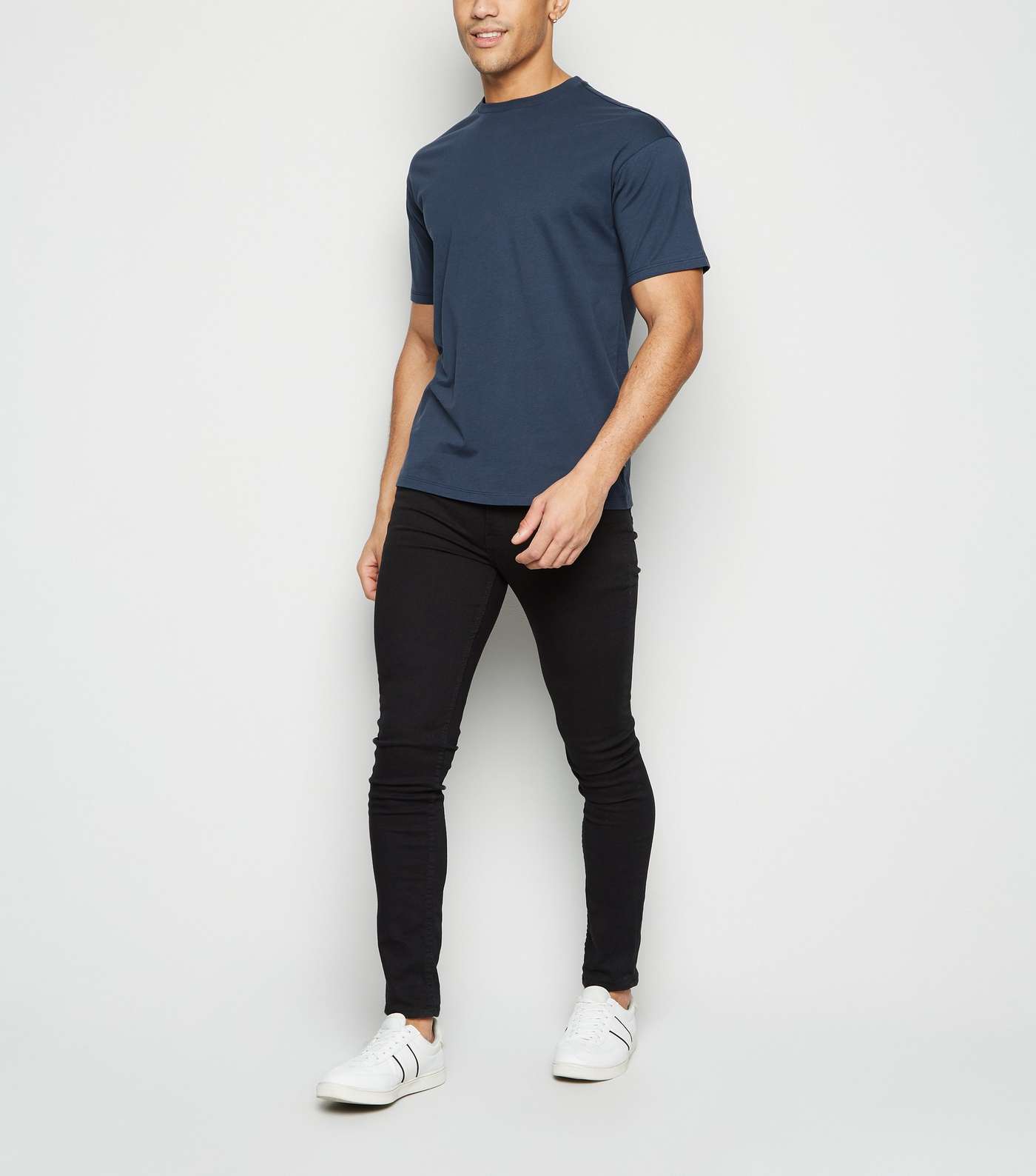 Only & Sons Navy Dragon Print T-Shirt Image 3