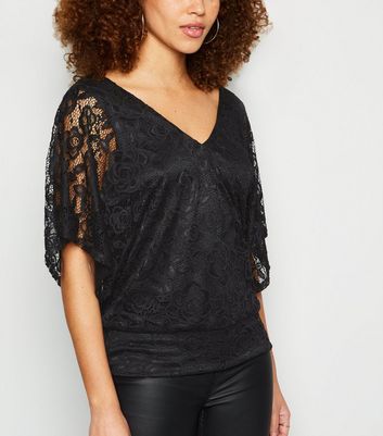 lace batwing top