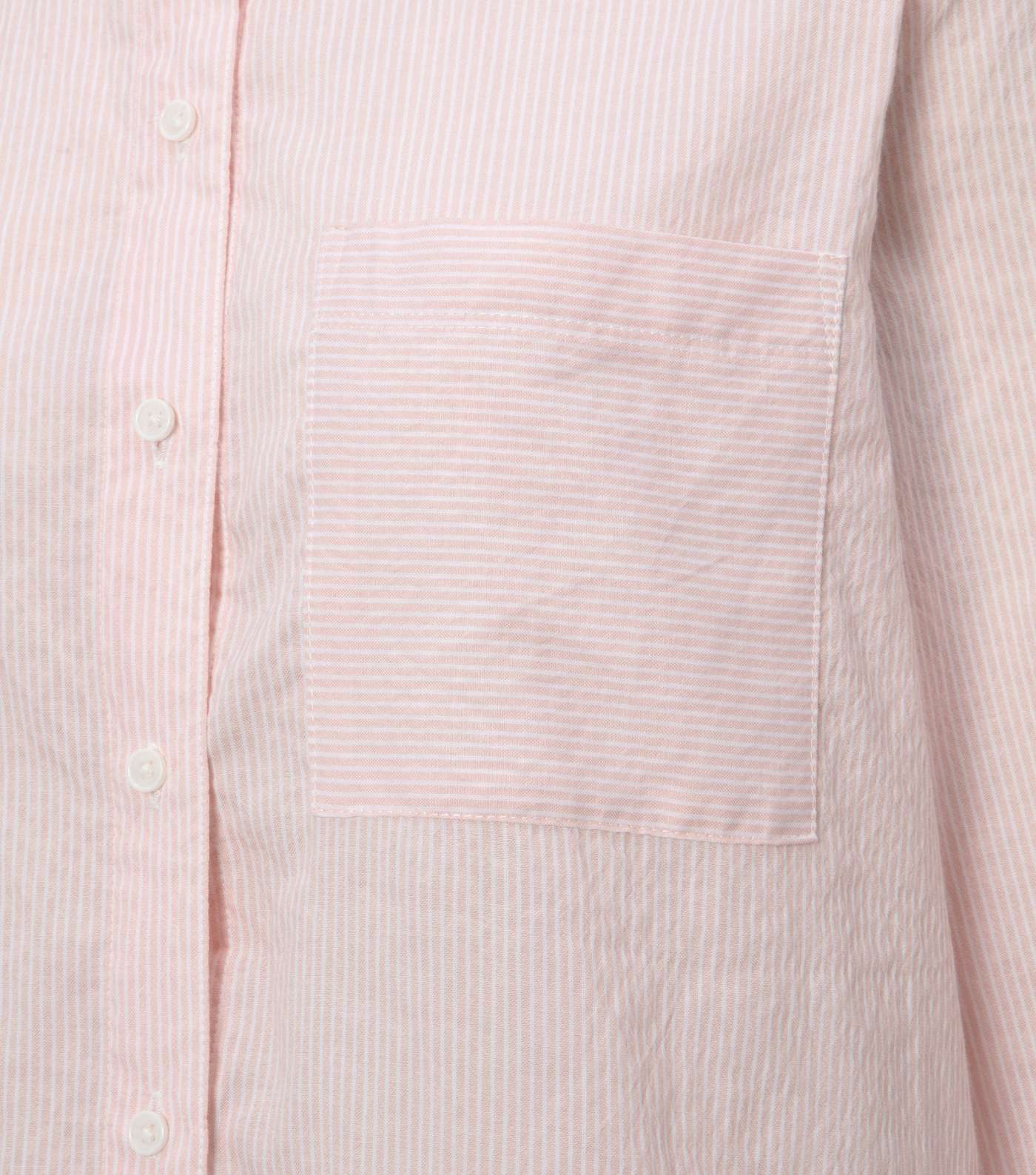 Pink Stripe Long Sleeve Shirt  Image 3