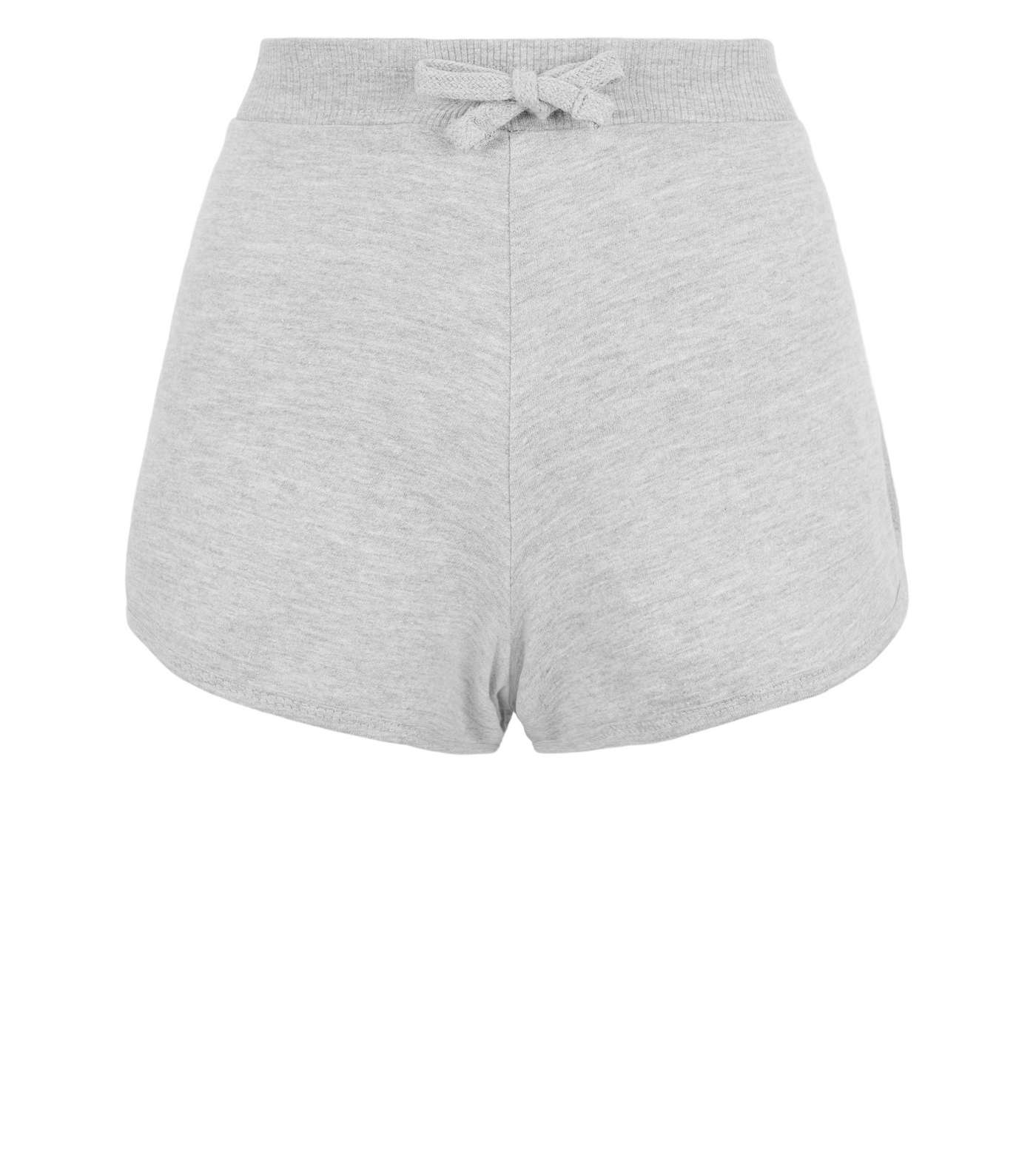 Grey Elasticated Jersey Shorts Image 4