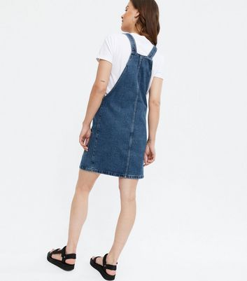 Maternity Blue Denim Pocket Pinafore 