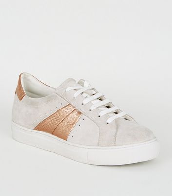 white suede trainers