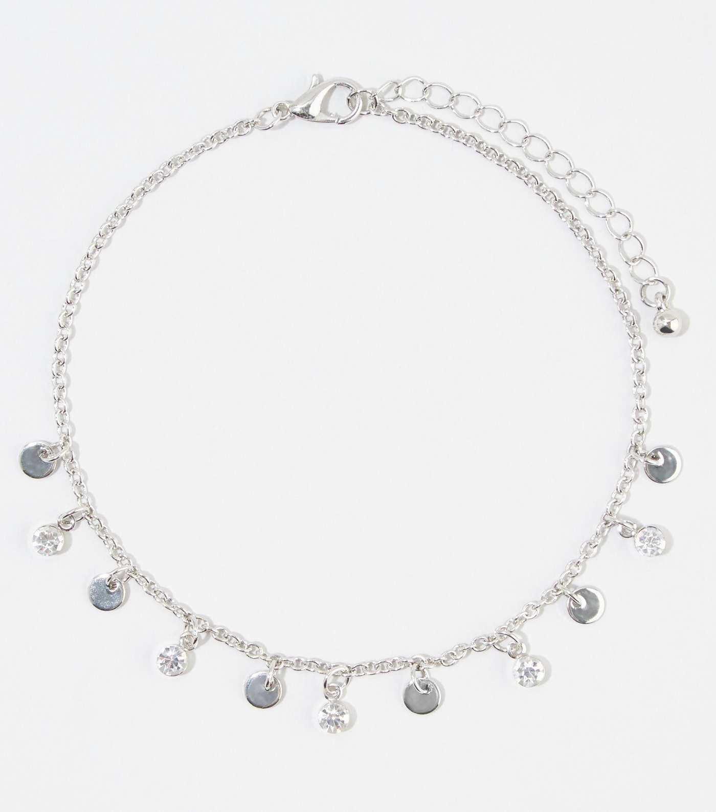 Silver Charm Chain Anklet