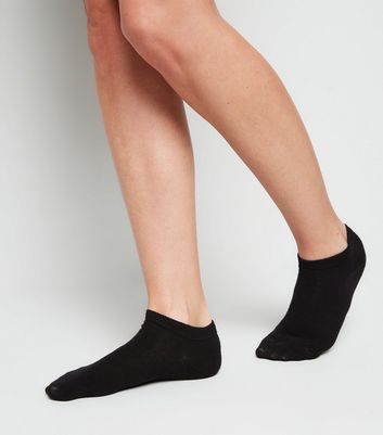 plain black sock trainers