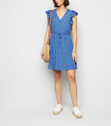 new look blue summer dress