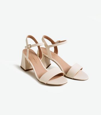 off white block heels