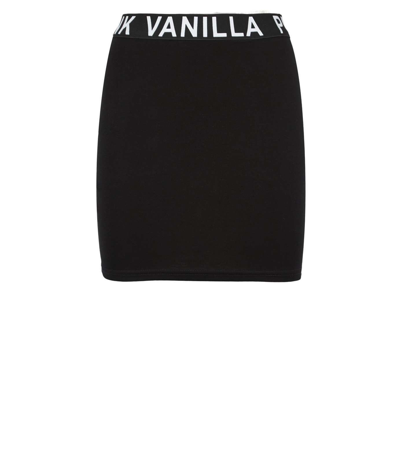 Pink Vanilla Black Slogan Mini Skirt Image 4