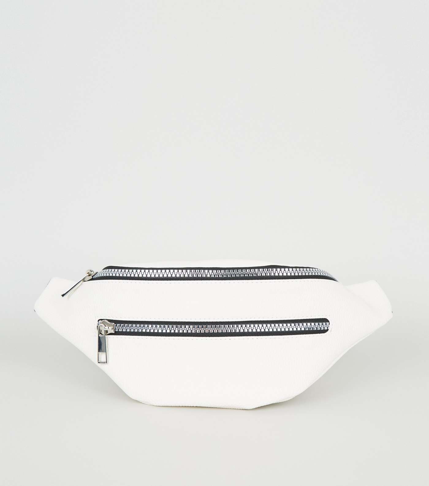 White Leather-Look Bum Bag