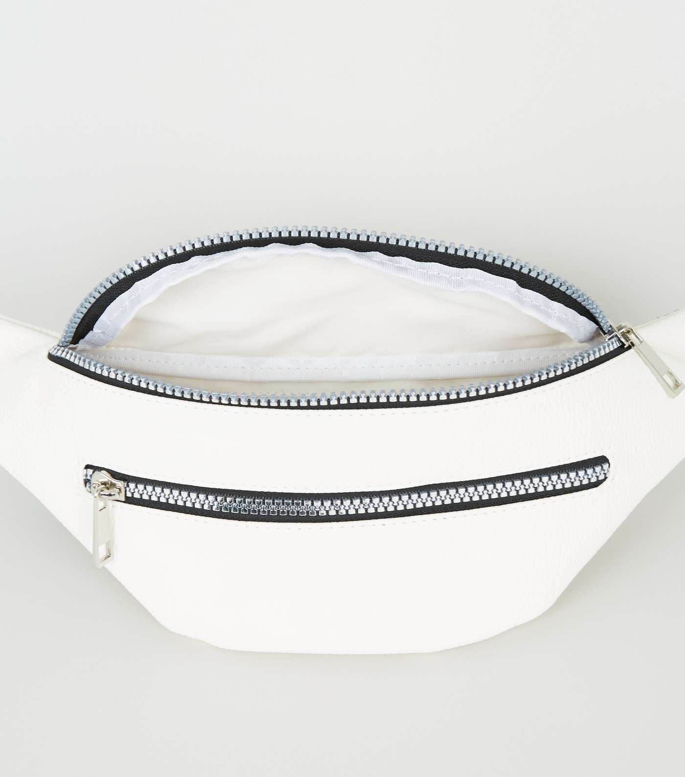 White Leather-Look Bum Bag Image 3